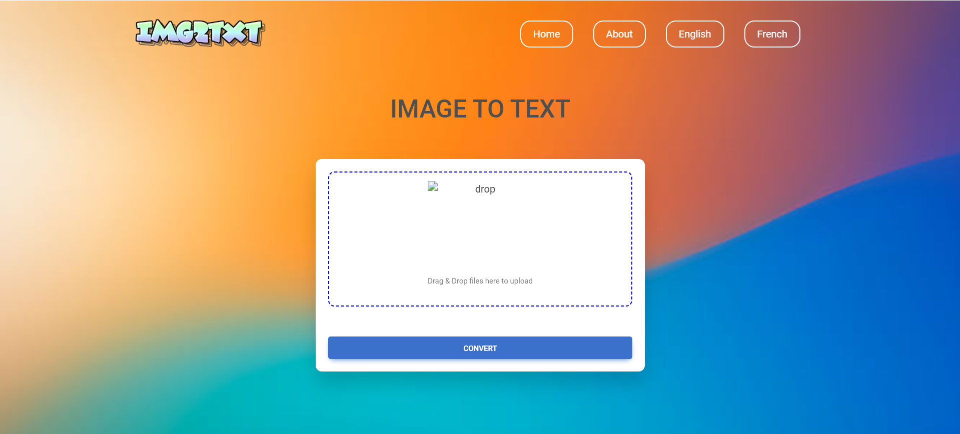 Image to text converter